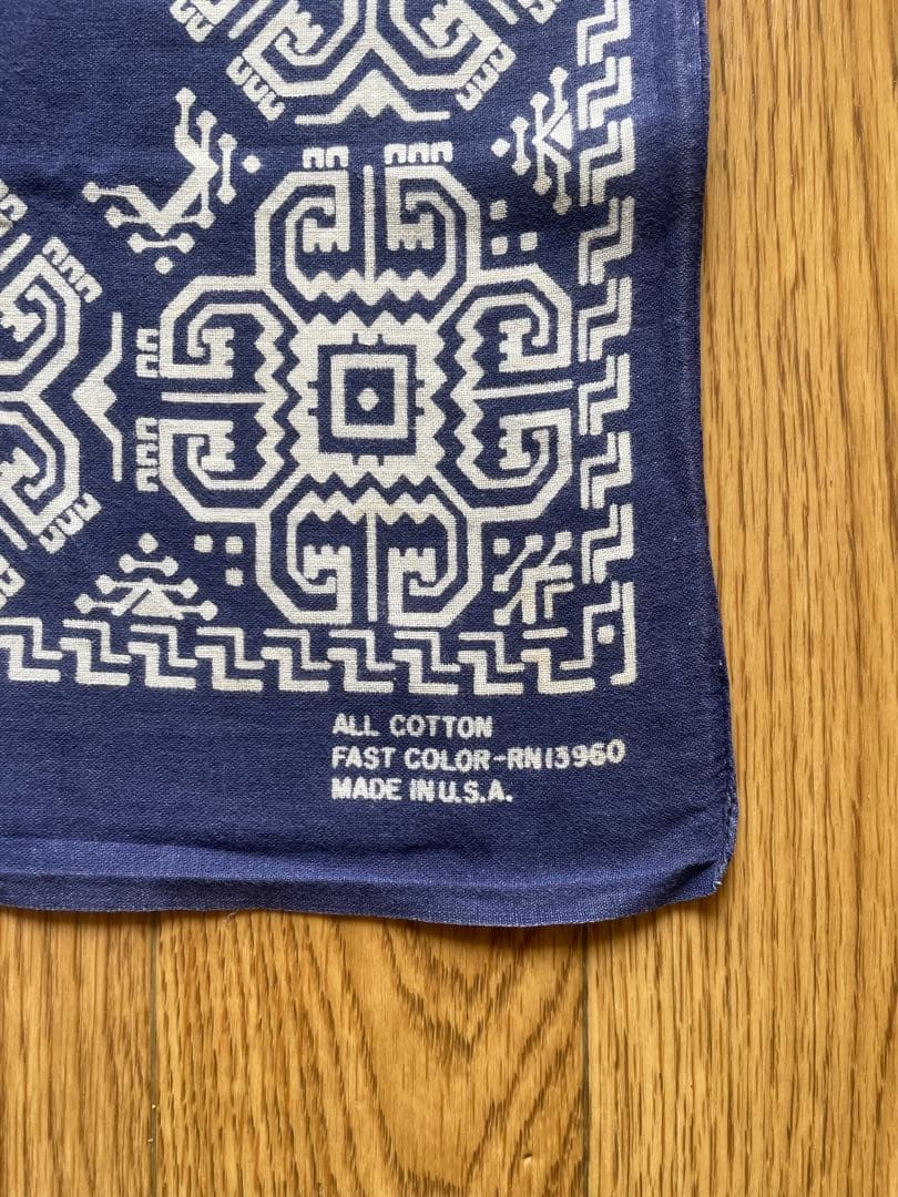 希少　2枚セット　GUARANTEED DUPLEX ネイビー バンダナ　ドット