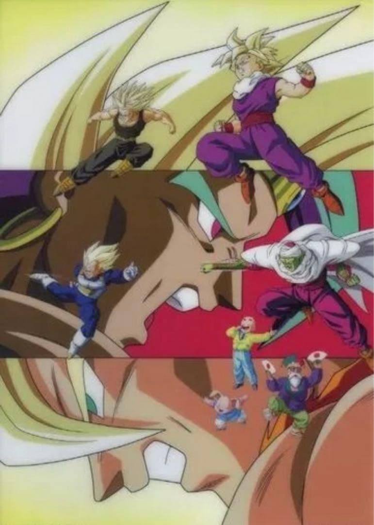 ドラゴンボールＺ『燃えつきろ‼︎熱戦・烈戦・超激戦』　映画　アートポスター　鳥山明