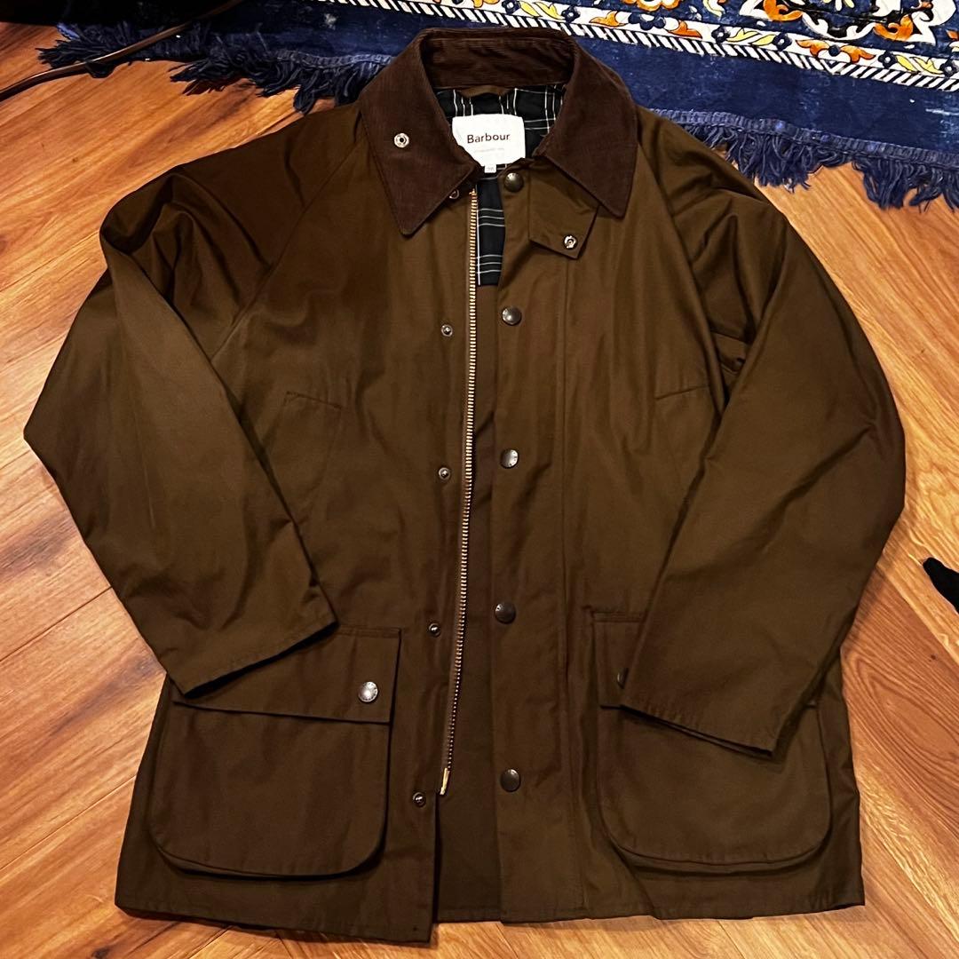 BARBOUR ビームス別注 バブアー ビデイル ノンワックス オリーブ