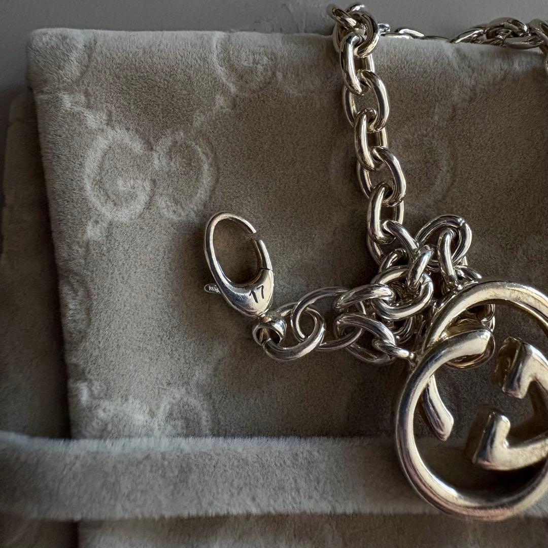 k*)様 Gucci シルバーチェーンブレスレット
