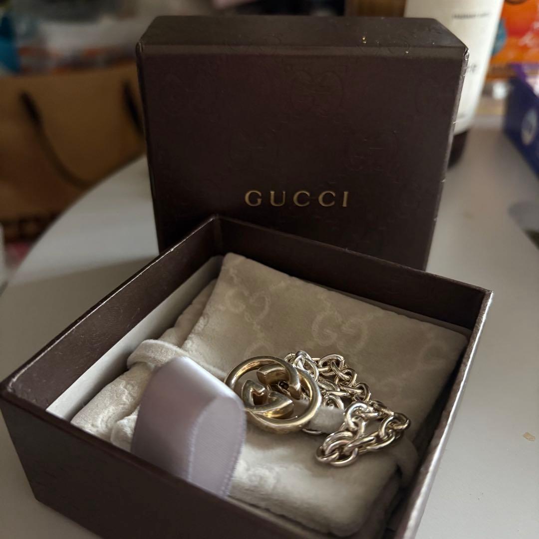 k*)様 Gucci シルバーチェーンブレスレット