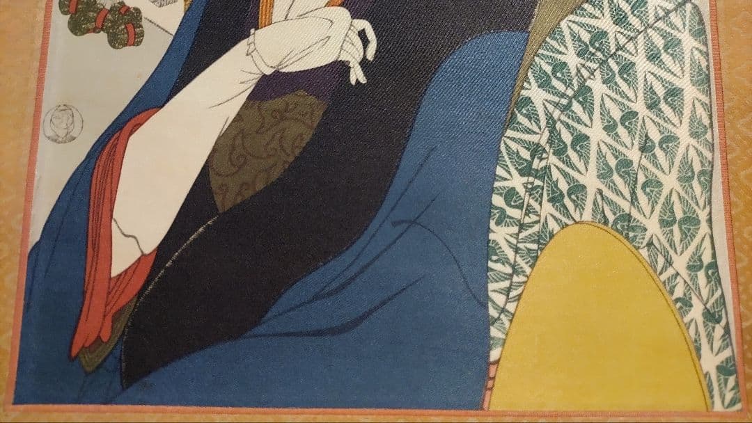 ご希望額まで値下げ～@ 浮世絵美人画 歌麿 印刷掛軸3本セット＋オマケ木箱