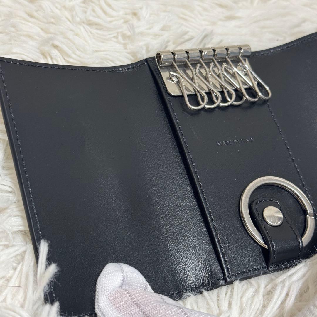 【極美品】CELINE キーケース クロコダイル型押し カーフスキン