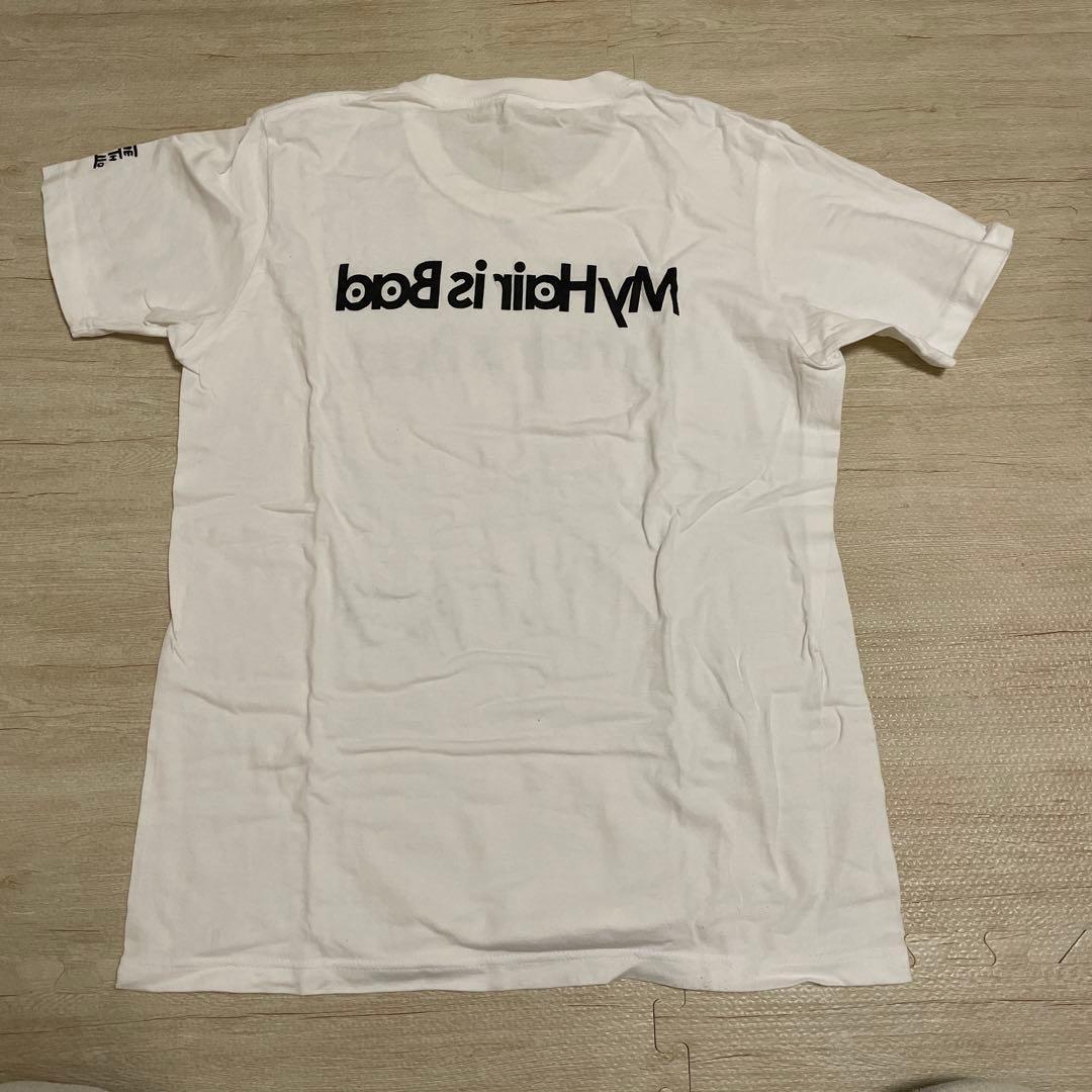 My Hair is Bad 直筆サイン入りTシャツ白L