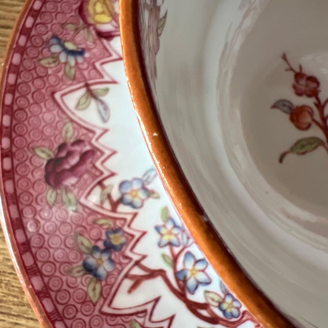 フランスサルグミンヌ窯、Mintonパターン219 ティーカップ＆ソーサー