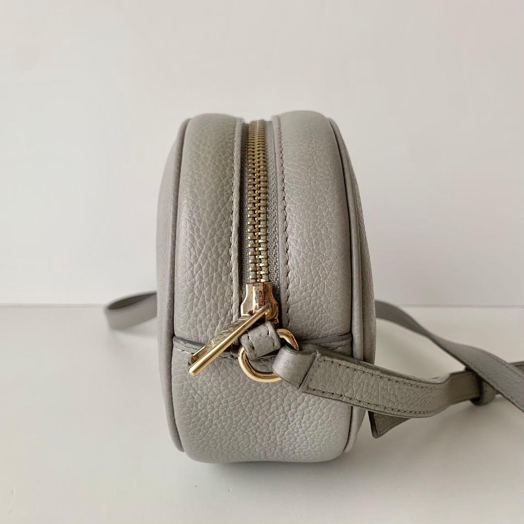 【FURLA】フルラ　ショルダーバッグ　カメラバッグ　グレー　ライトグレー