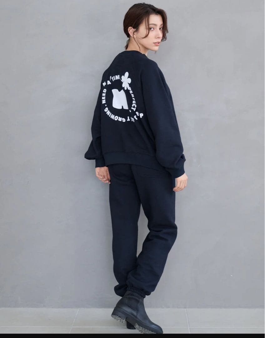 ナップタイム　naptime. Nissy 西島隆弘　スウェット　プルオーバー黒