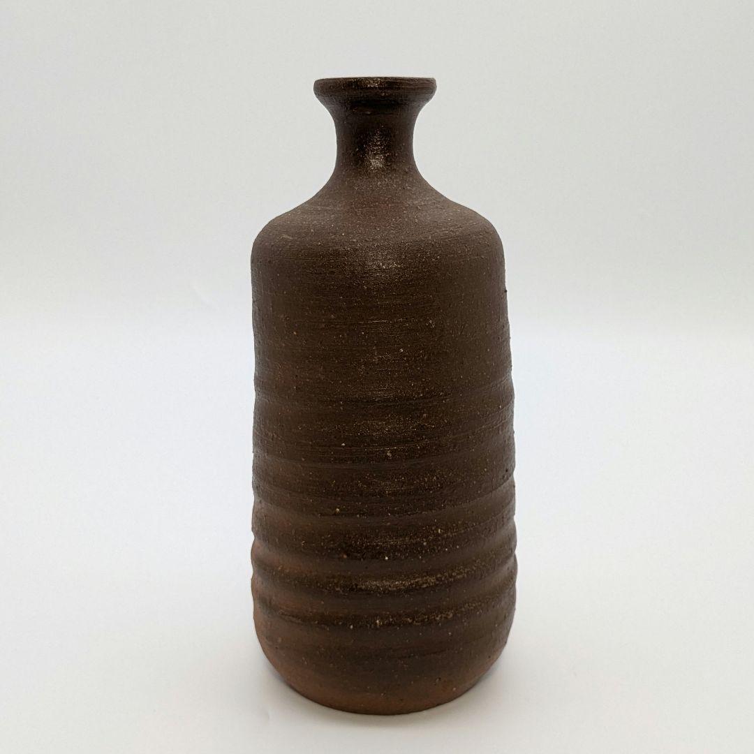 人間国宝 伊勢崎淳 備前焼 徳利花入 合箱 一輪挿し花瓶 花器 フラワーベース