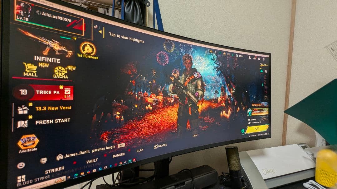 LG 34GK950F 34型ウルトラワイドモニター 144Hz IPS