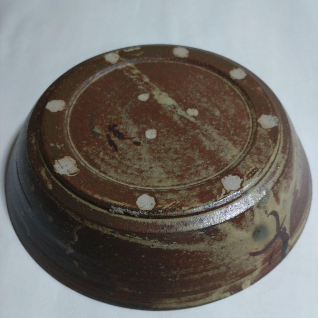 絵唐津　菓子皿　在銘『柳に燕』茶道具