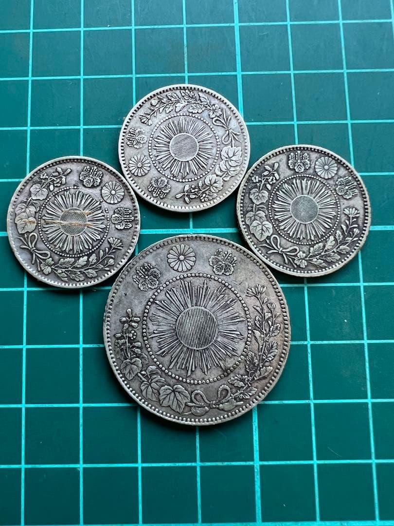 日本銀貨　旭日竜20.50銭銀貨　まとめロット