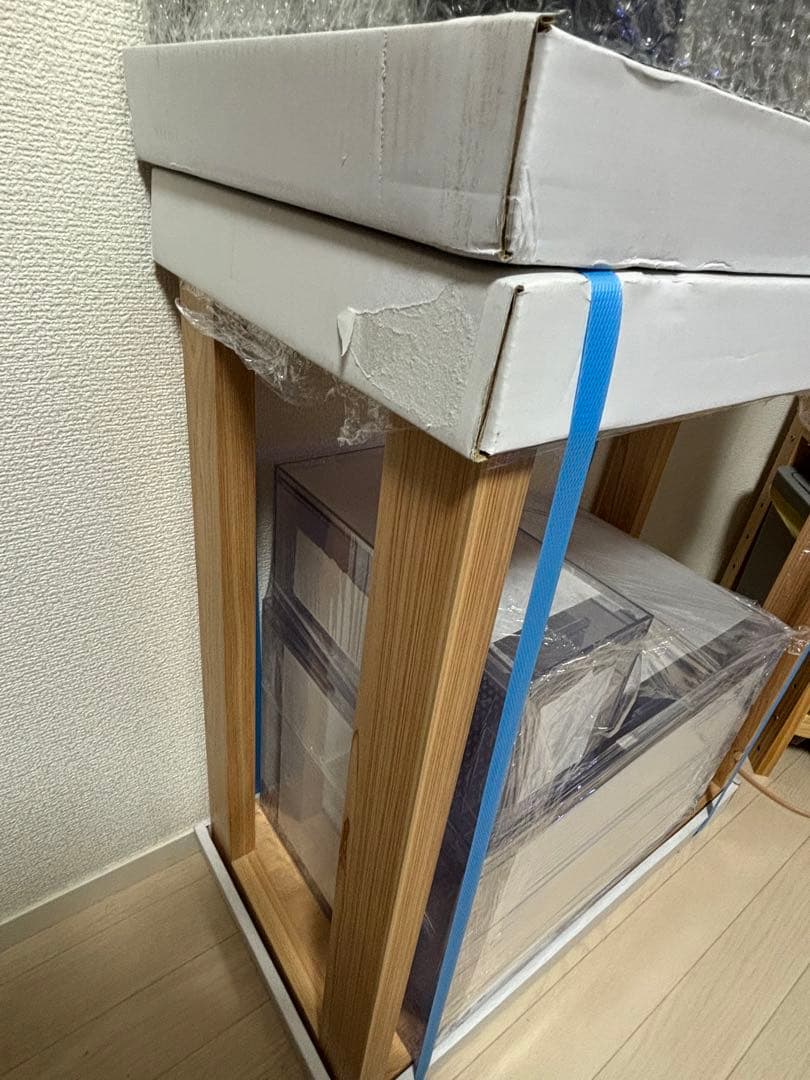 【引取り限定】60cm オーバーフロー水槽セット 濾過槽 水槽台 フランジ付き