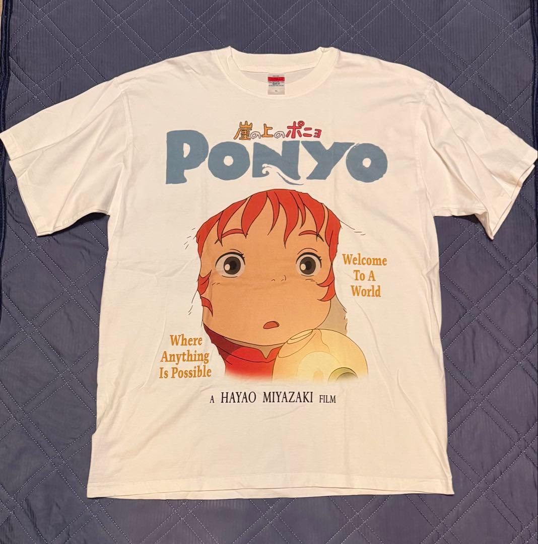 スタジオジブリ 崖の上のポニョ Tシャツ Lサイズ
