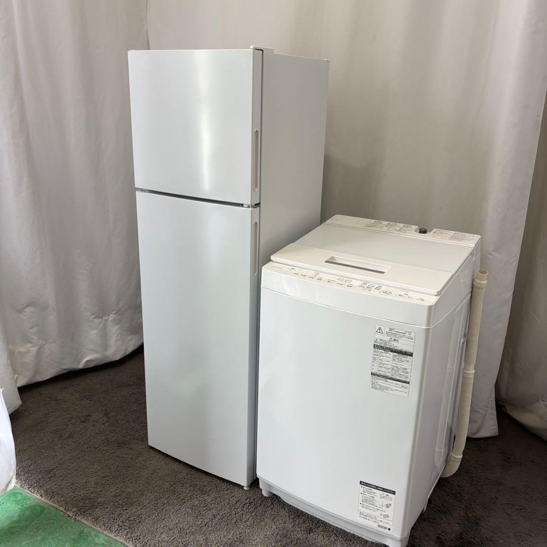 944⭕️冷蔵庫　洗濯機　東芝　一人暮らし　単身セット　安い　中古　設置無料