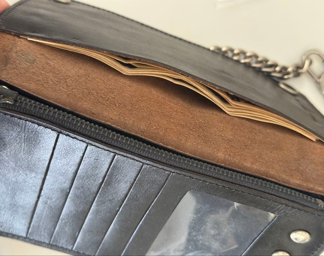 【希少品☆ビンテージ】トラッカーウォレット　ハーレー 革