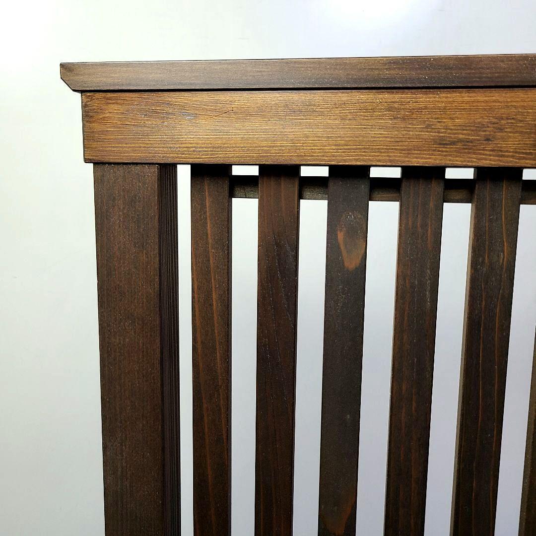 No8118【レトロ調】縦格子 衝立、パーテーション、間仕切り【吹き抜けタイプ】