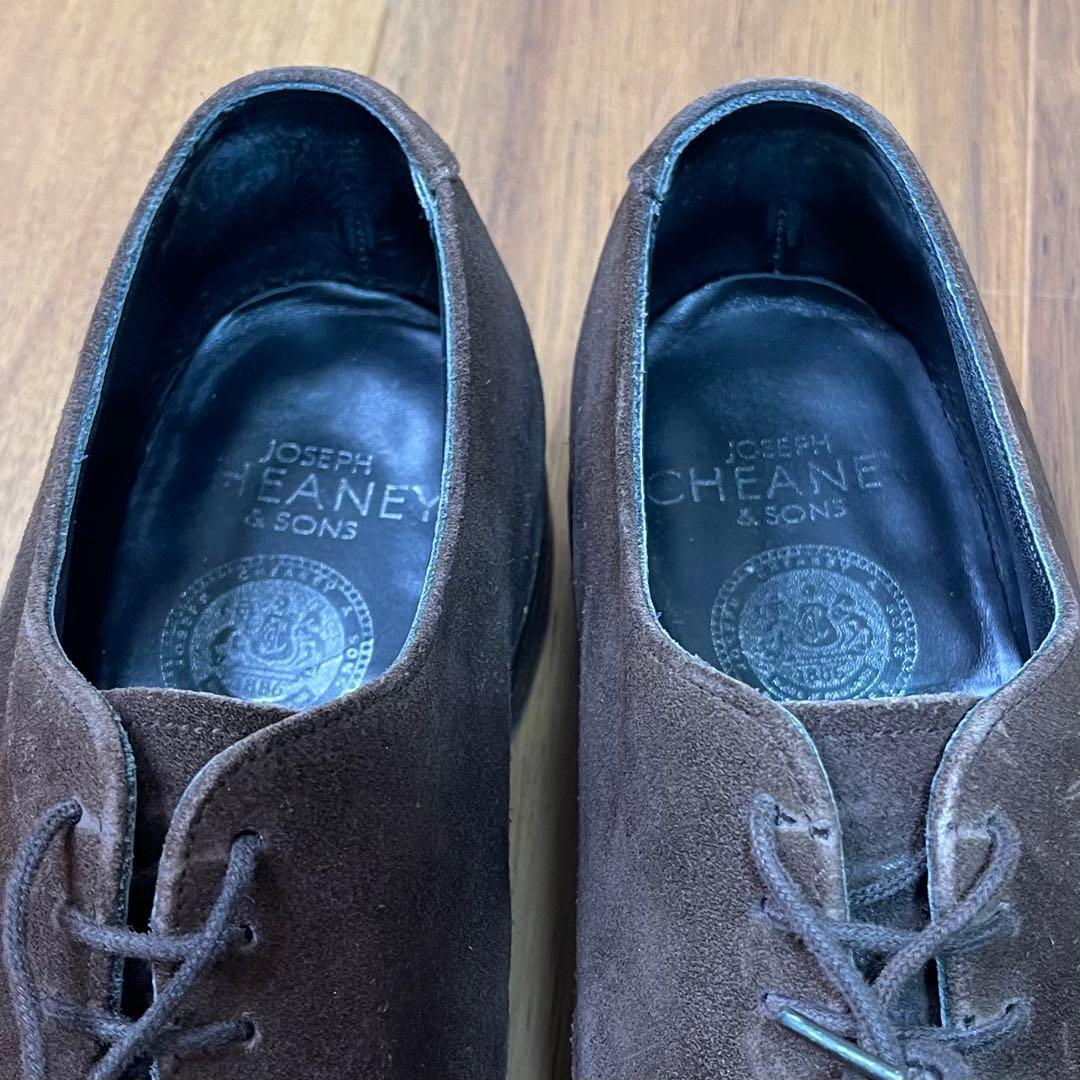 JOSERH CHEANEY ＆SONS ダークブラウン スエード　ブローグ