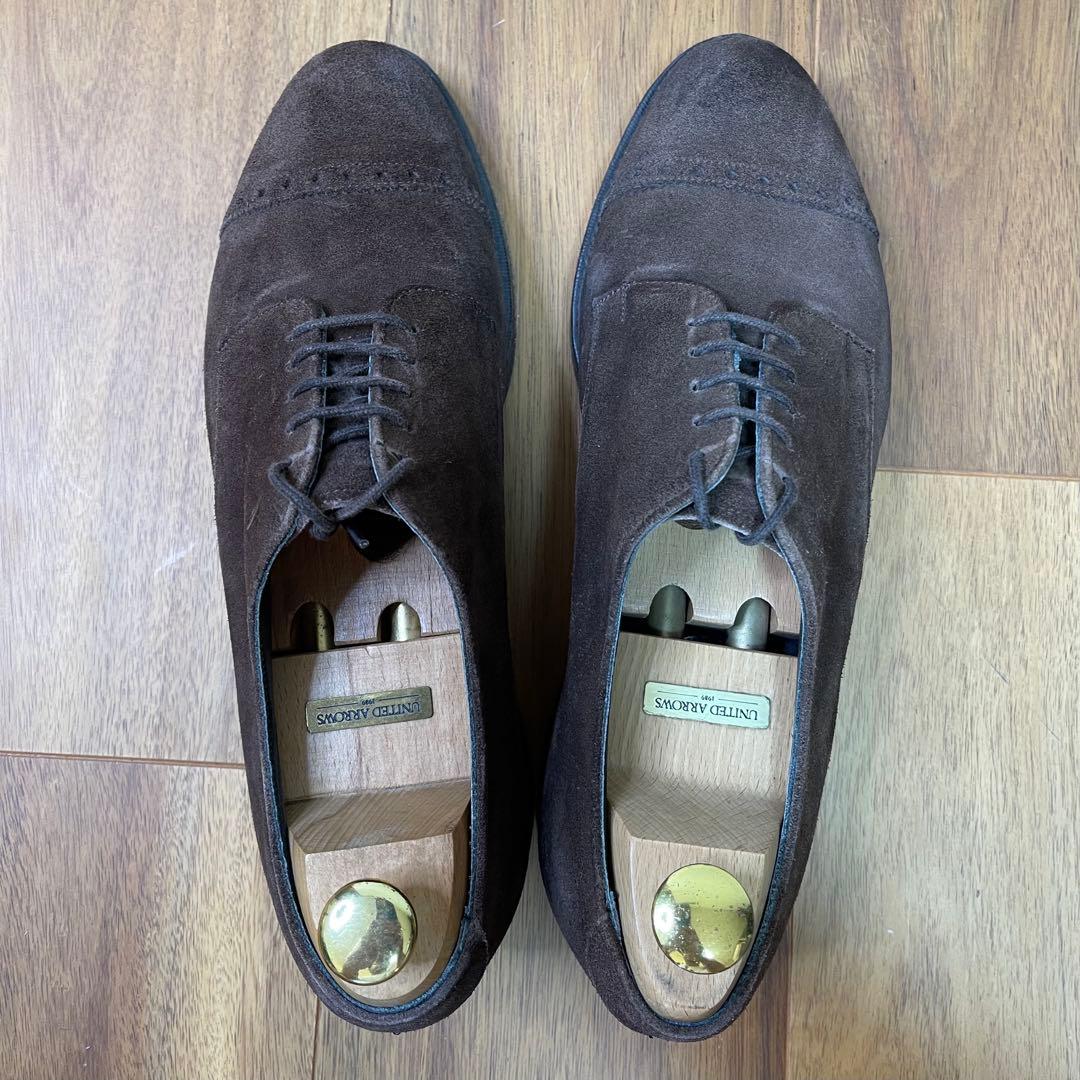 JOSERH CHEANEY ＆SONS ダークブラウン スエード　ブローグ