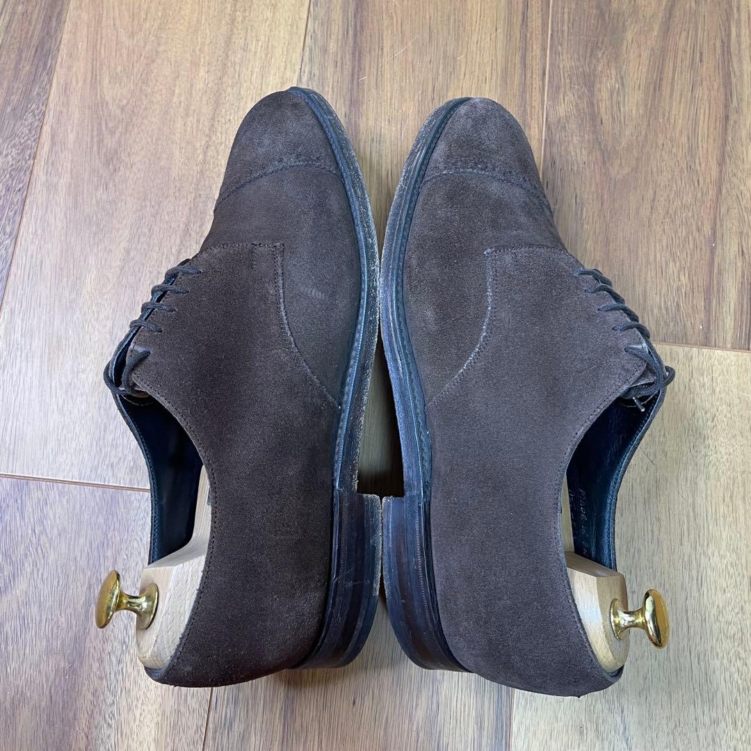 JOSERH CHEANEY ＆SONS ダークブラウン スエード　ブローグ
