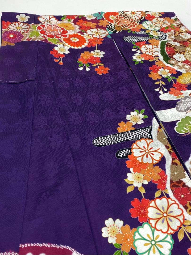 振袖 豪華 金彩 紋意匠 牡丹 身丈166cm 躾糸付き