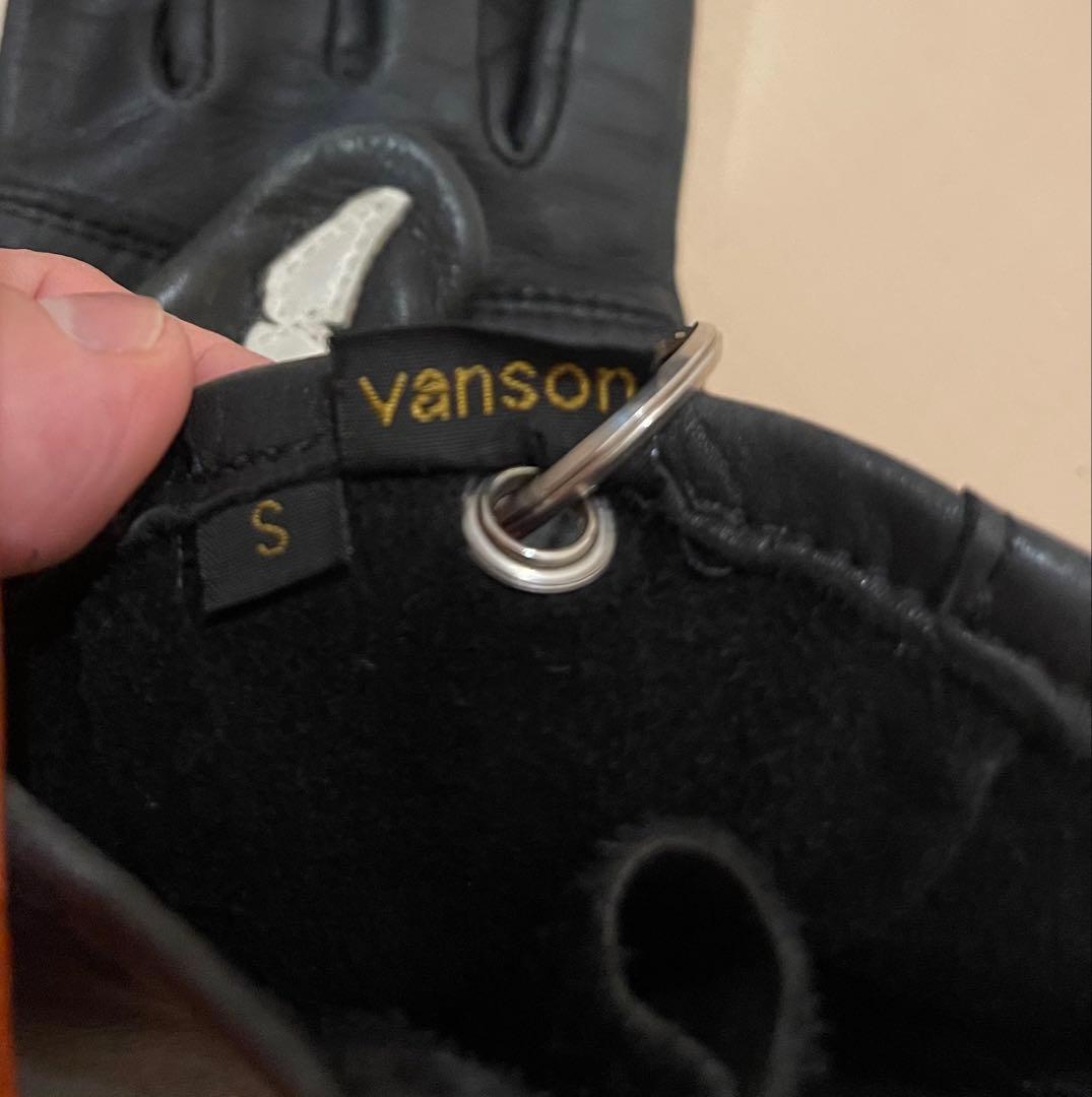 廃盤レア　VANSON レザー グローブ S 骨