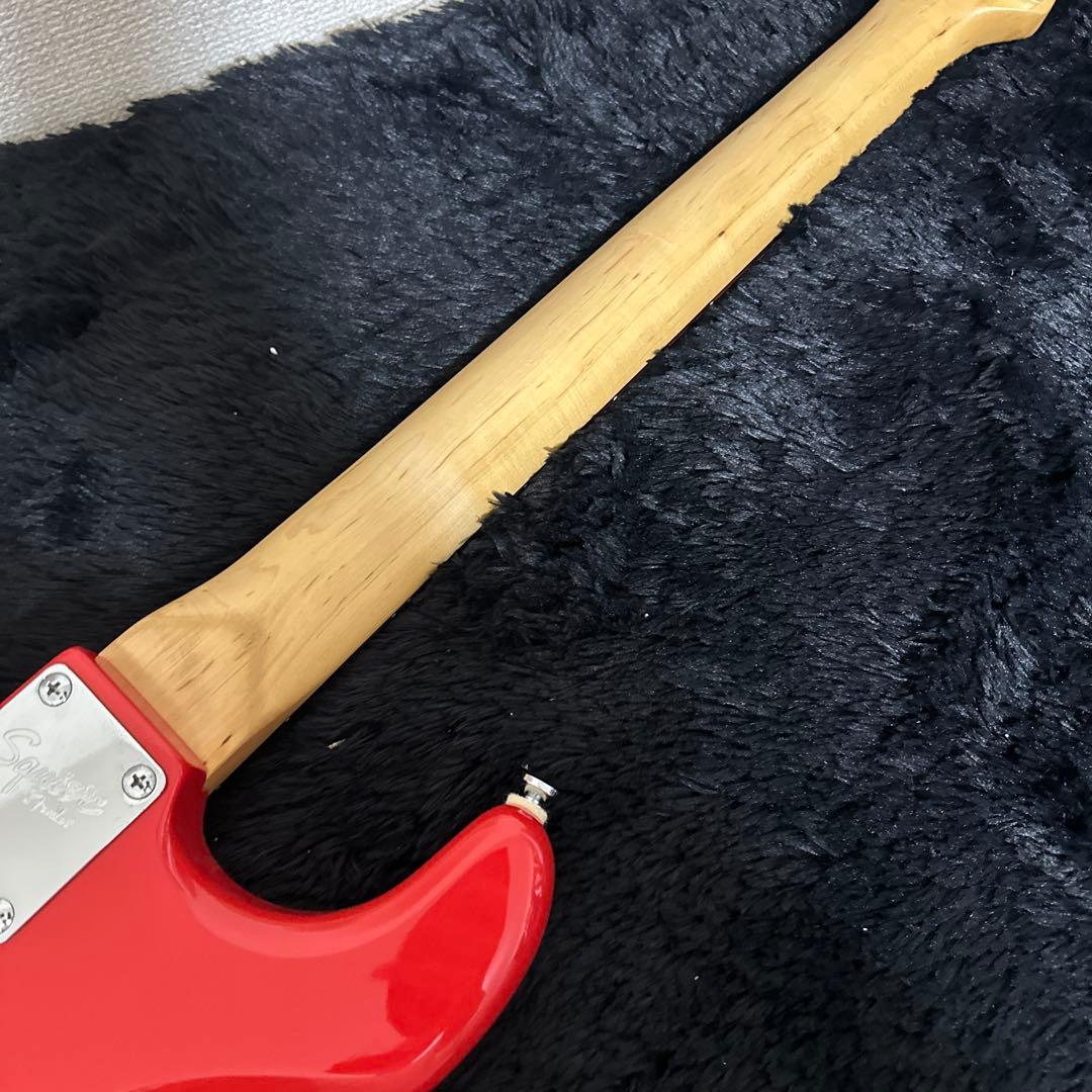 Squier Stratcaster エレキギター レッド ストラトキャスター