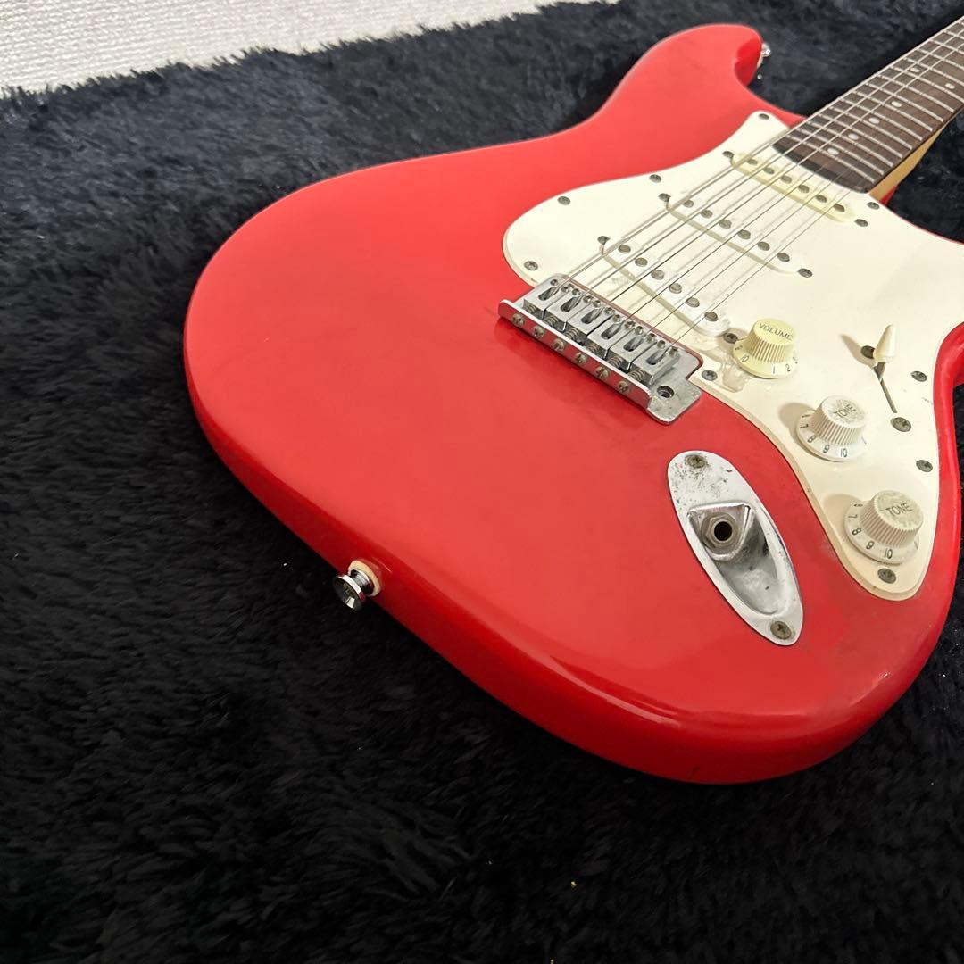 Squier Stratcaster エレキギター レッド ストラトキャスター