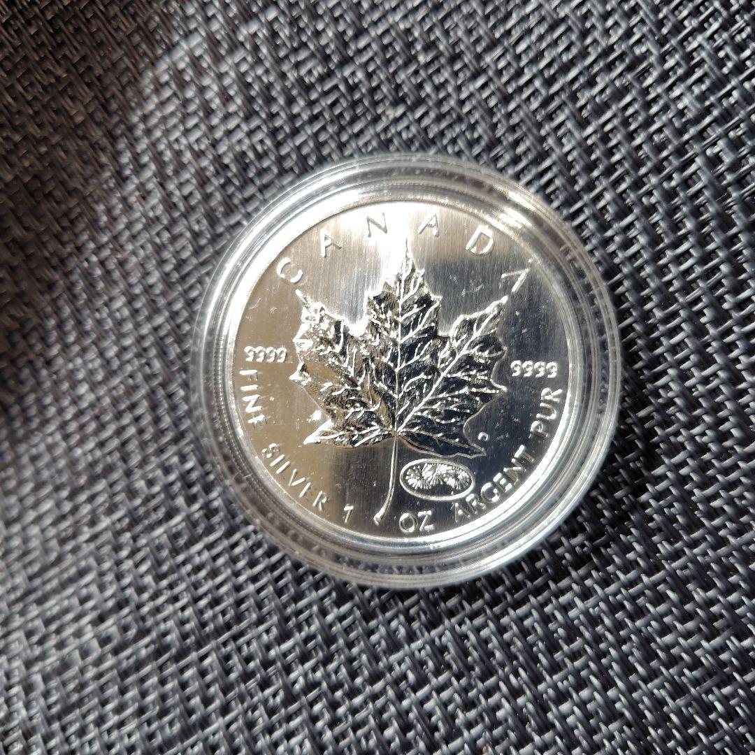 メイプルリーフ 花火 1オンス 銀貨 ミレニアム