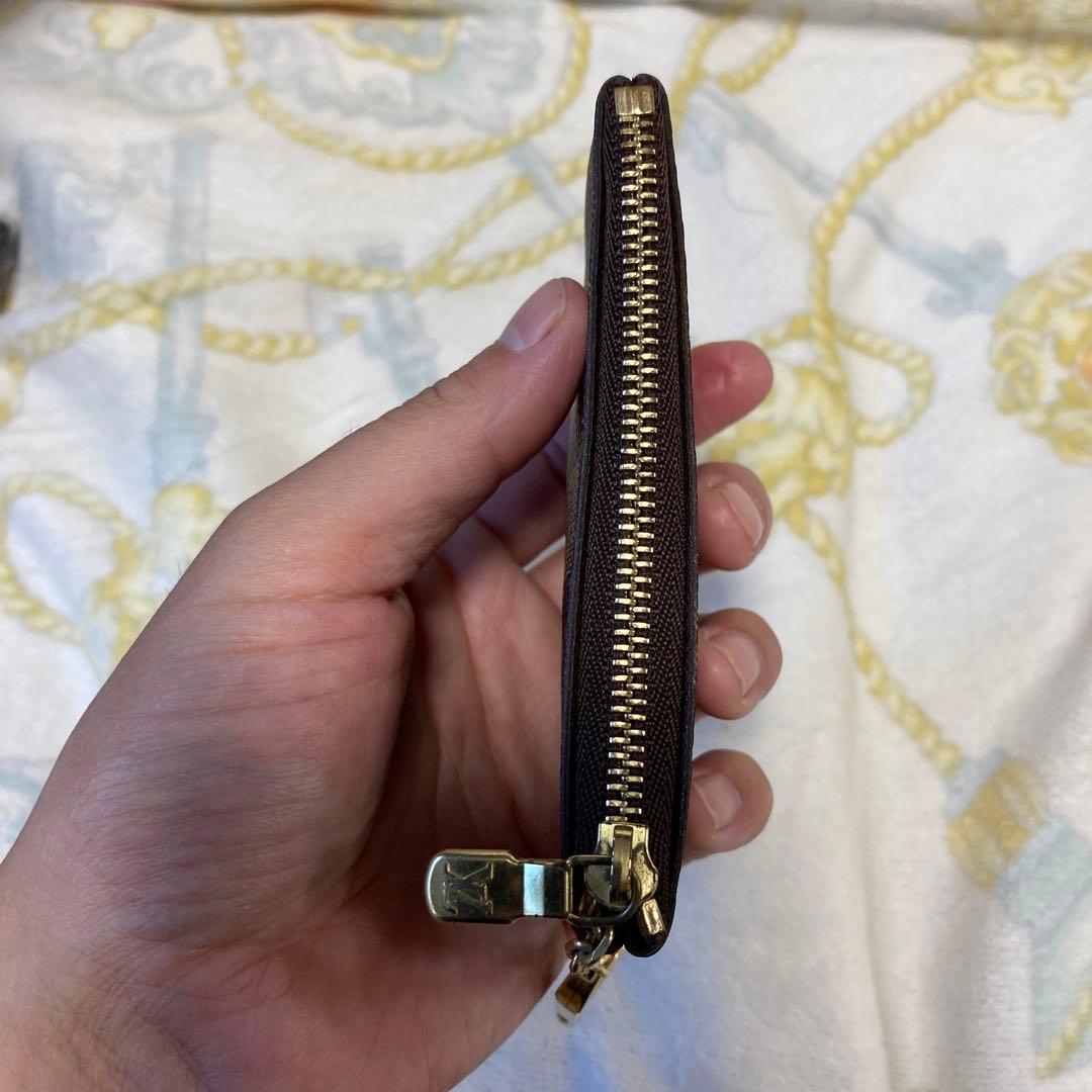 ルイヴィトン　ダミエ　ポシェットクレ　カードケース　ケース　ブラウン系