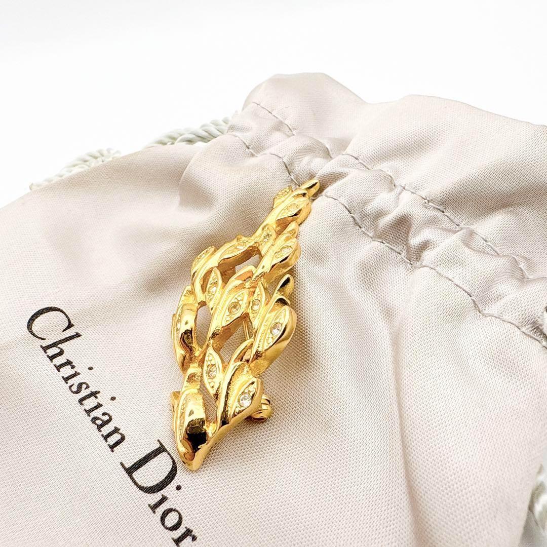 2333 極美品✨Dior　ブローチ　CD　ロゴ　希少　刻印