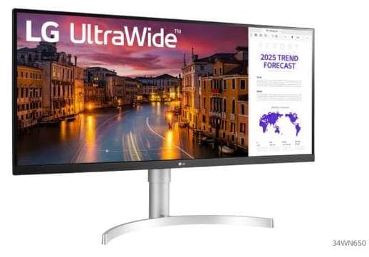 LG 34WN650-W 34インチ　ウルトラワイドモニター