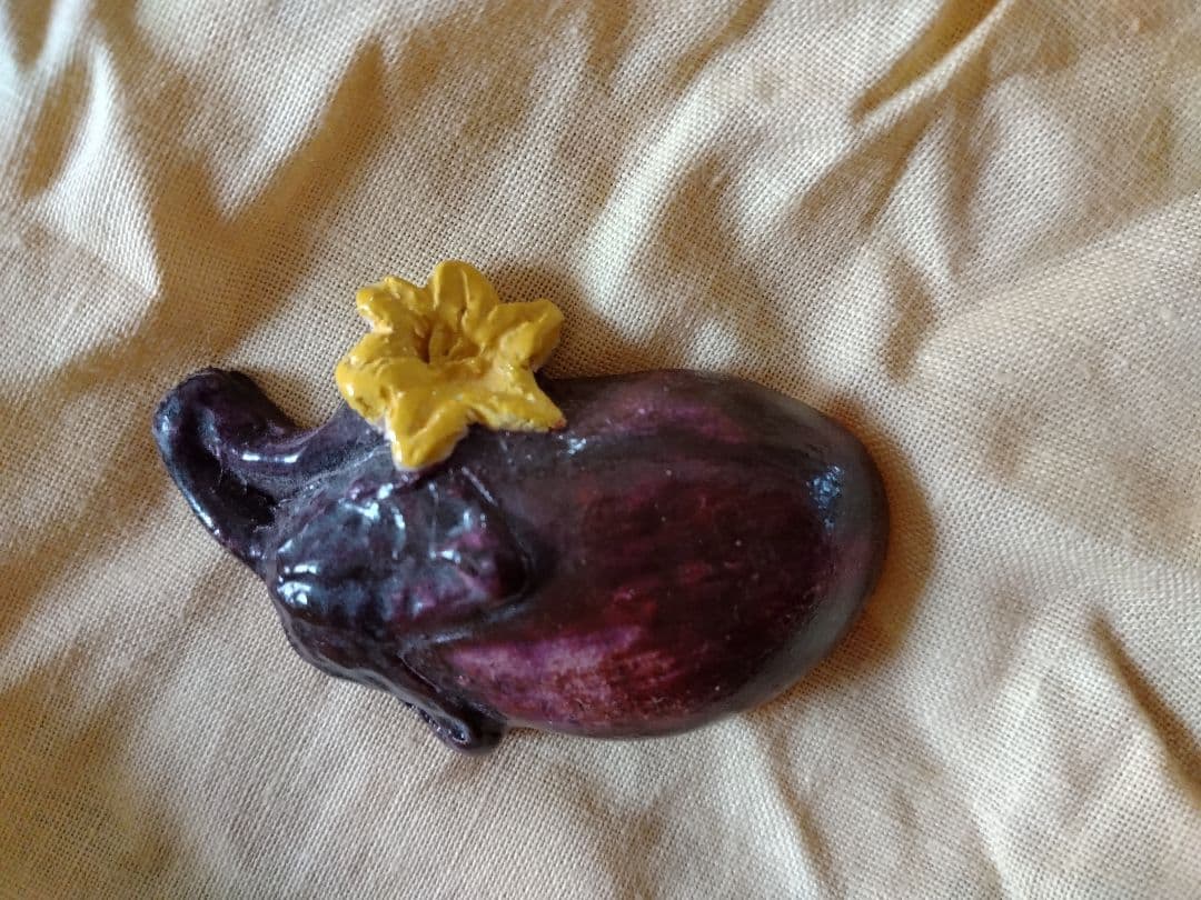 水月焼の帯留め　3点セット　木箱有り