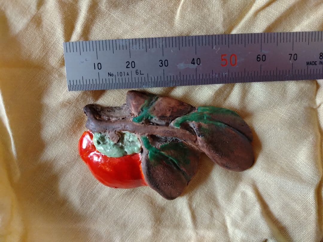 水月焼の帯留め　3点セット　木箱有り