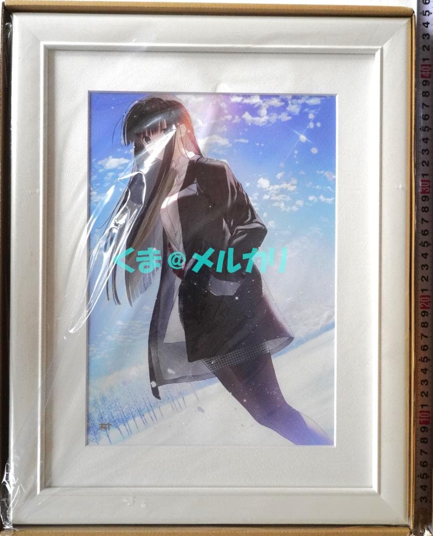 C105 WHITE ALBUM2 直筆サイン入り描き下ろし複製原画 冬馬かずさ