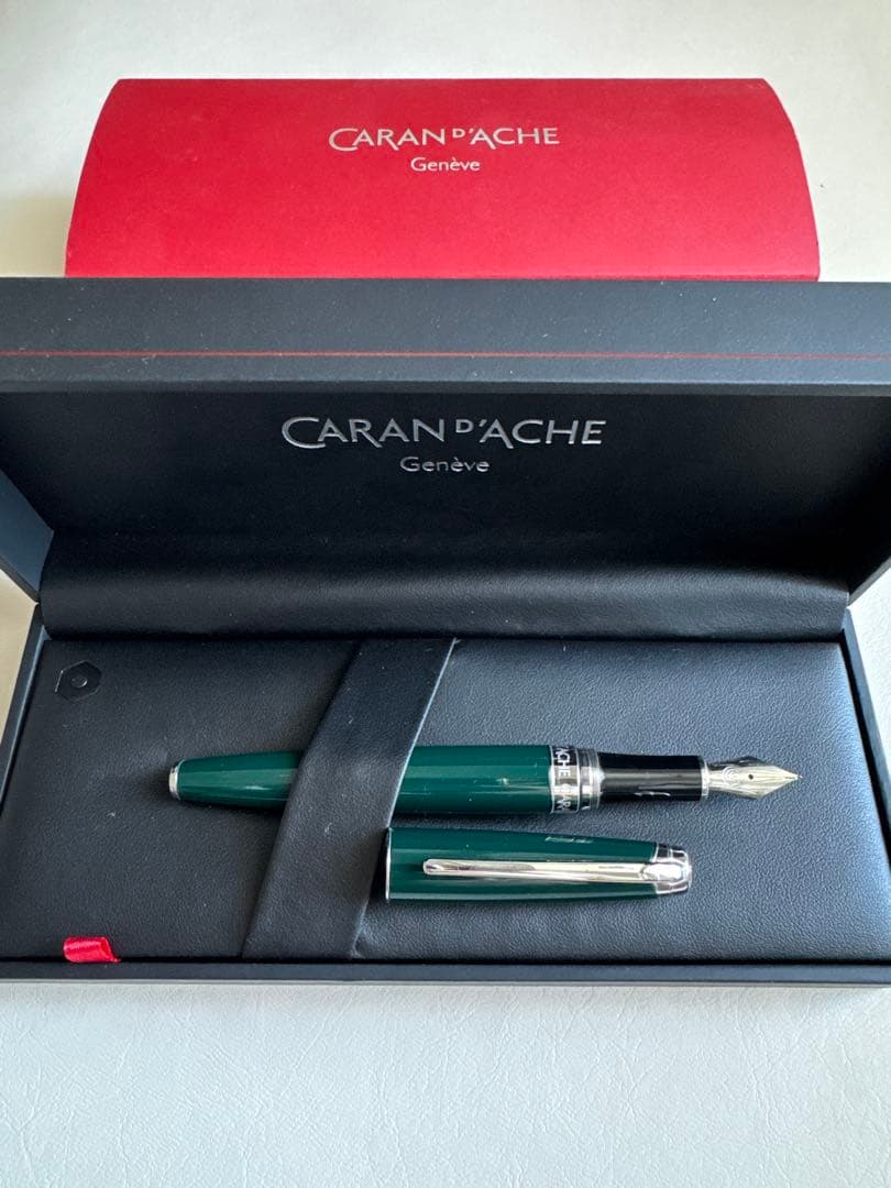 カランダッシュ　万年筆　レマンコレクション　ロジウムプレート　F