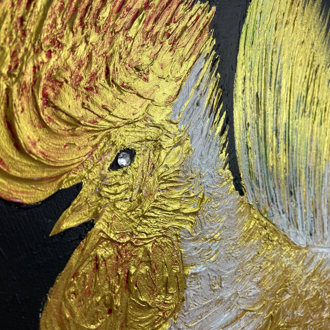 希少品　MAD JOHNSON/マッドジョンソン、ニワトリ絵画、直筆サイン入り