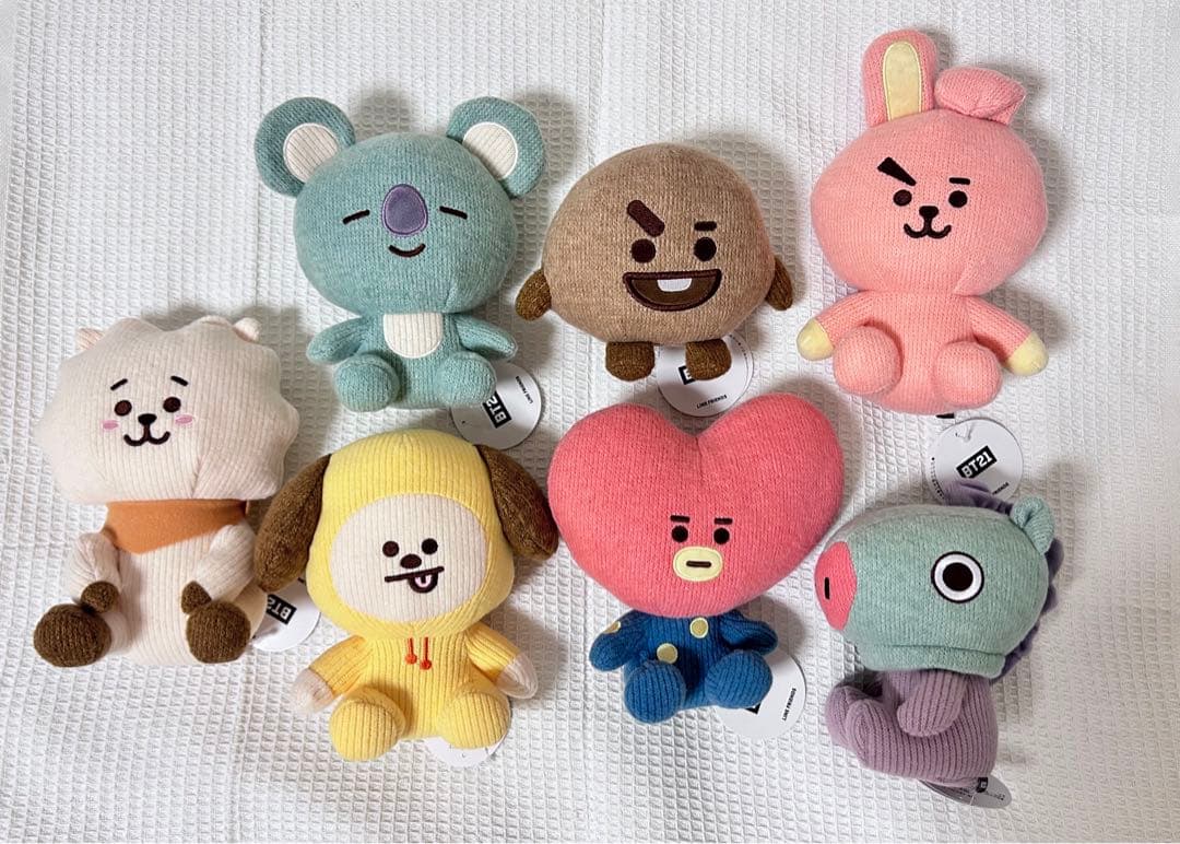 【BT21】ニット プラッシュ ぬいぐるみ