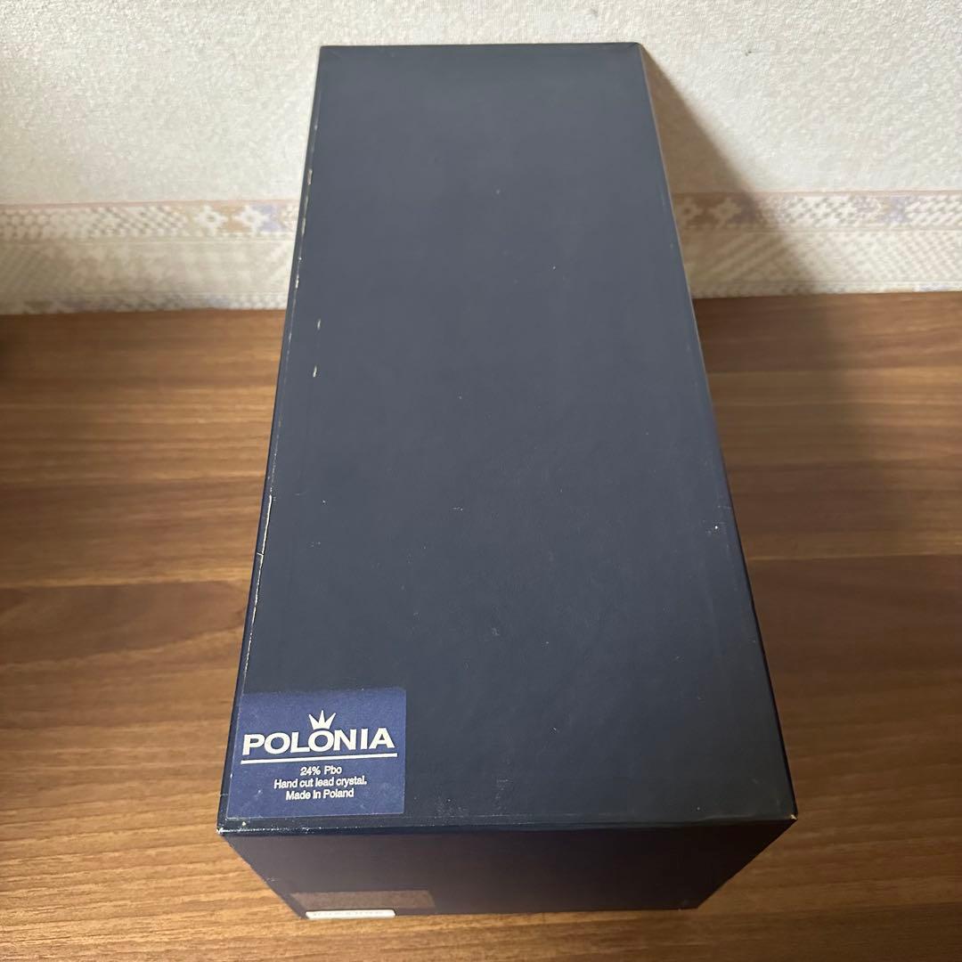 POLONIA ポロニア 緑色 クリスタルガラス フラワーベース 花瓶