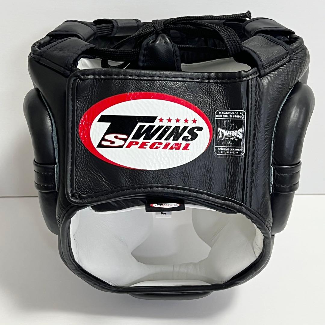 【極美品】TWINS ツインズ ヘッドギア ヘッドガード L 本革製 タイ製