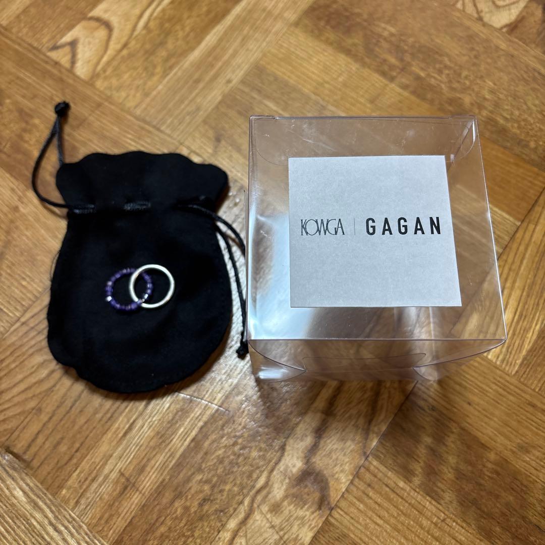 週末セール　新品　KOWGA×GAGAN Doubly アメジストリング