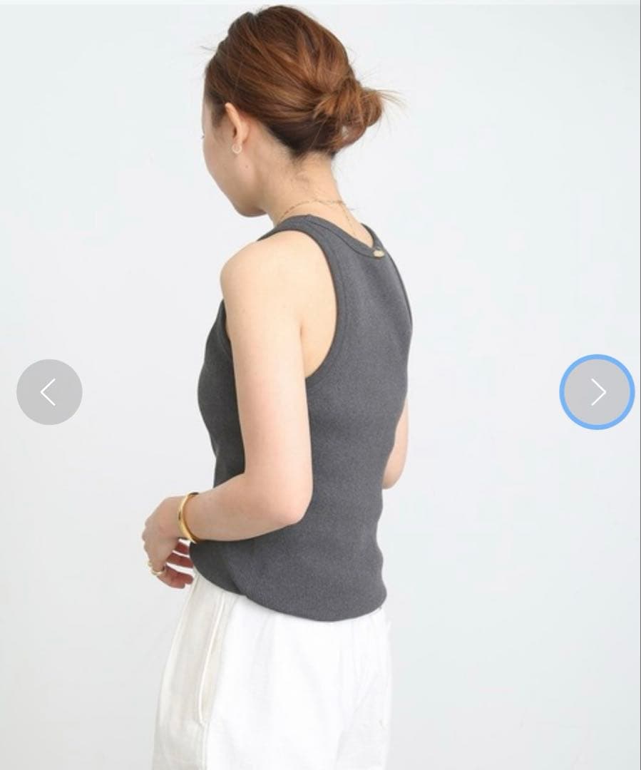 Deuxieme Classe LOREL RIB タンクトップ