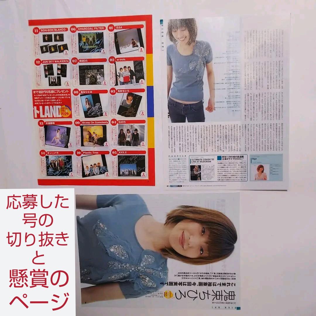 鬼束ちひろ★直筆サイン入り生ポラロイド★CDでーた★サイン★直筆サイン★生写真