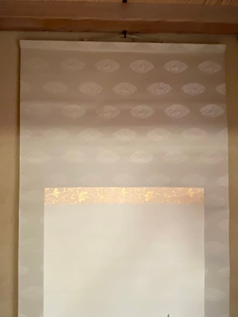 白鷺と花菖蒲の掛け軸