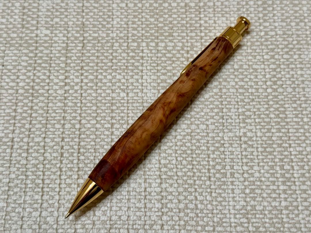 こぶた工房　杉油杢　シャーペン　ゴールド　0.5