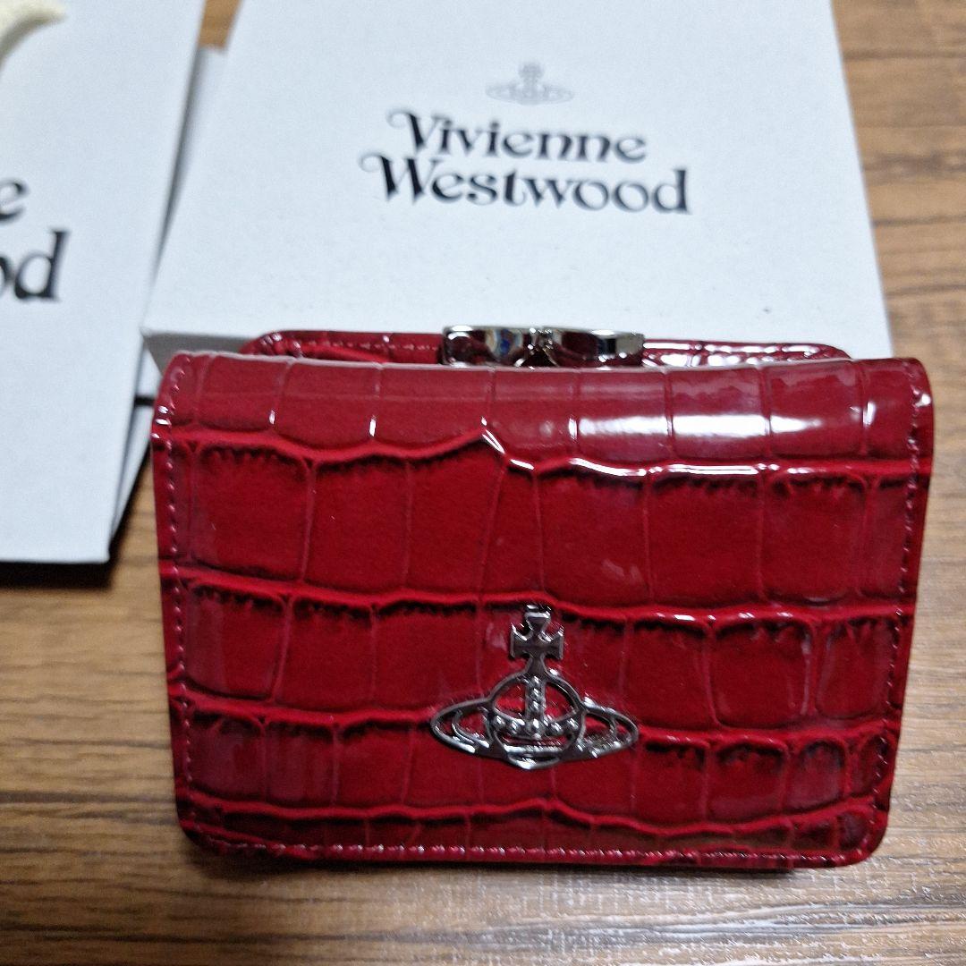 Vivienne Westwood 三つ折り財布 レッド　エナメル