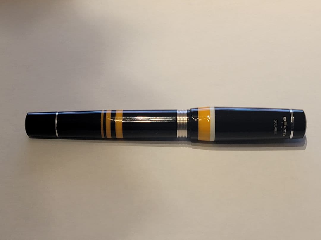 [週末限定値下]DELTA SOLARIS イエロー 万年筆 B/14K