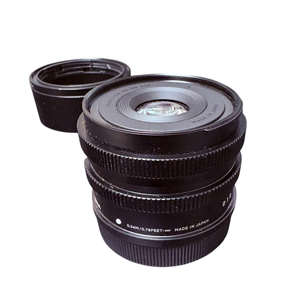 美品 SIGMA 45mm F2.8 DG DN Lマウント ライカ