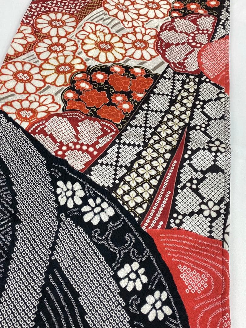 振袖 豪華 絞り 金駒 金彩 紋意匠 身丈170cm