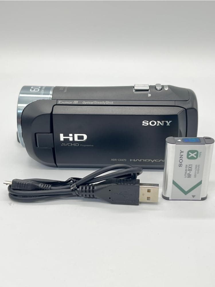 【美品】SONY ソニー HDR-CX470 B Handycam ビデオカメラ