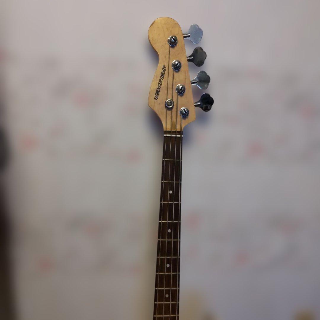 値下げ！左きき用セルダーエレキベース、B.C.大型アンプ、各種付属品付